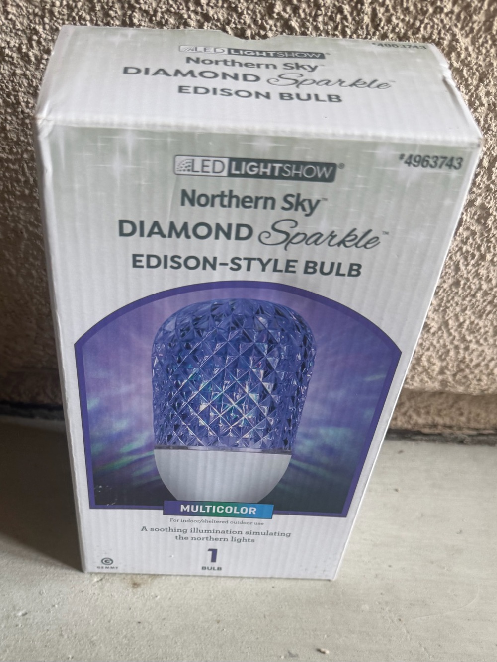 Diamond Sparkle Multicolor Edison-Style LED Bulb